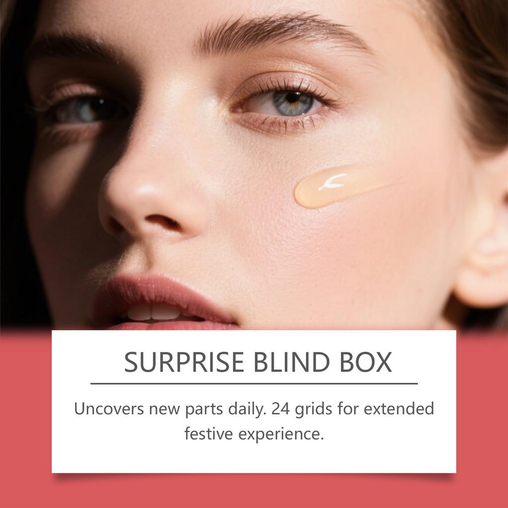 Календарь ожидания макияжа, 24-дневный рождественский календарь обратного отсчета, сюрприз, рождественский набор для макияжа, женский подарок, сюрприз, 50 мл