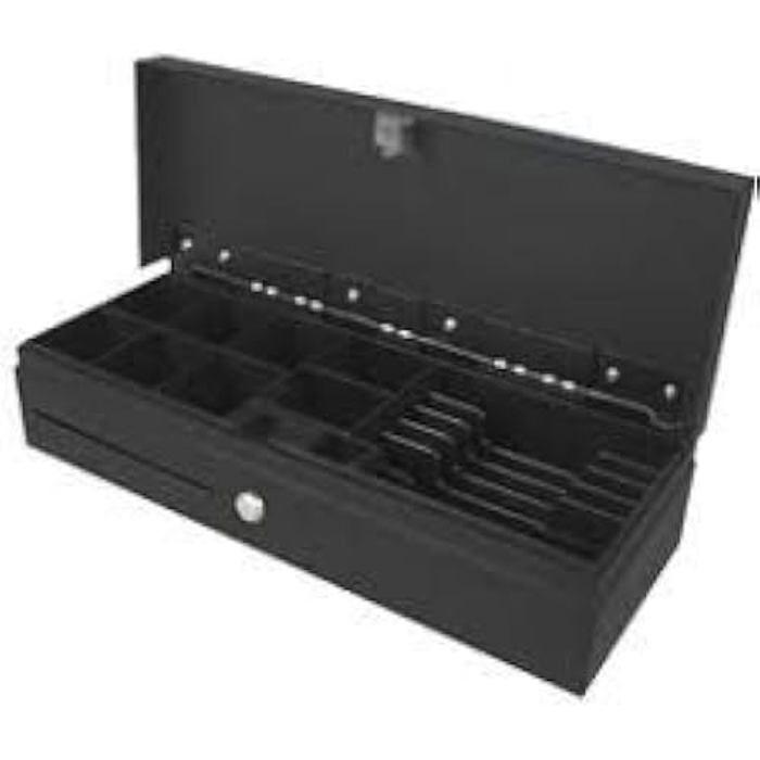 Tiroir Portaille - PREMIER - Vert - 6 Compartiments Réglables - Idéal pour Billets