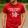 10 Spain vs Argentina Graphic Print Cotton T Shirt Unisex Unisex Unisex Crew Neck Short Sleeve Sports Match Streetwear Daily Tops