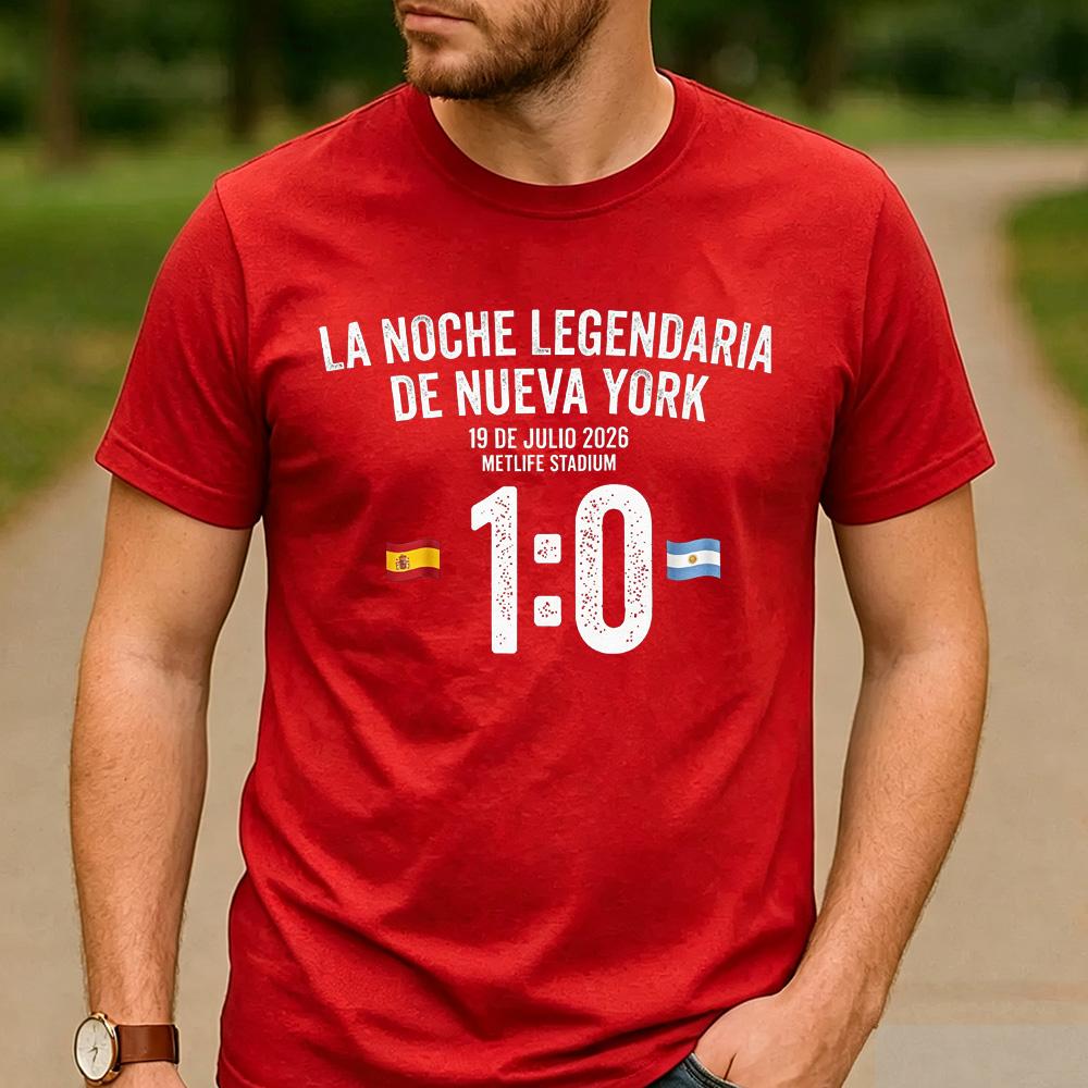 10 Spain vs Argentina Graphic Print Cotton T Shirt Unisex Unisex Unisex Crew Neck Short Sleeve Sports Match Streetwear Daily Tops