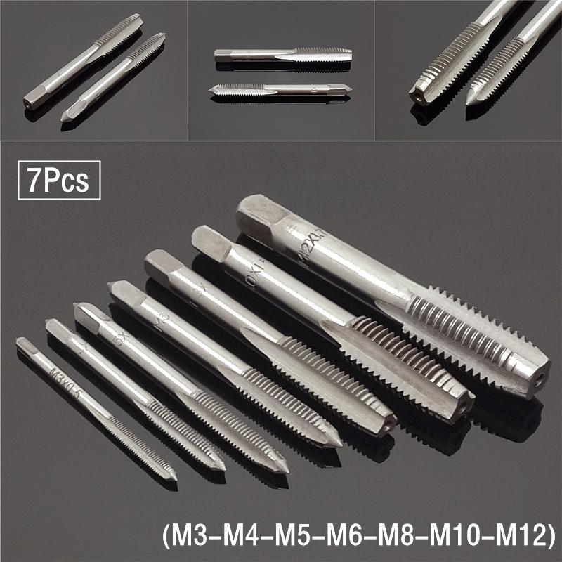 Регулируемый держатель метчика с трещоткой M3-8. Ключ для метчика с храповым механизмом. Метчик M3-M12. Набор сверл. Ручные инструменты для нарезания резьбы и сверло для метчика с резьбой.