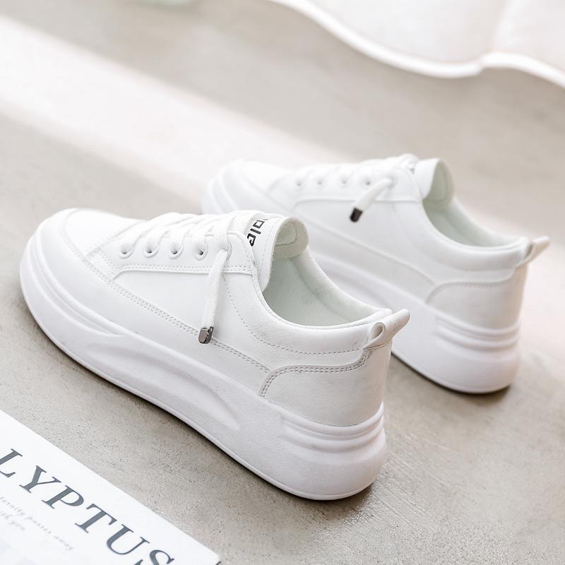 White Shoes Women's Spring Internet Hot Korean Style Ins Breathable Sneakers New  Women's New Shoes for Spring Trendy Sneakers
