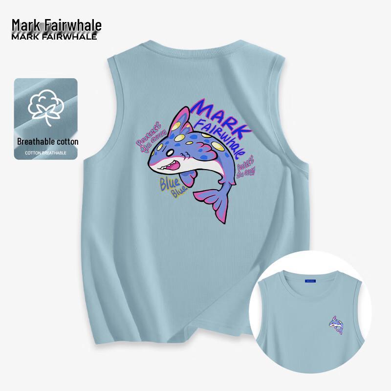 Mark Fairwhale Мужской плотный хлопковый жилет без рукавов