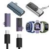 Адаптер для магнитной зарядки с разъемом Type-C (мама) на 2 контакта, USB-C разъем питания для Huawei Band 10/9/8/Fit3