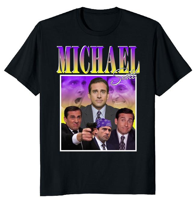 NEW LIMITED Michael Scott Fans Classic Funny Novelty Tee