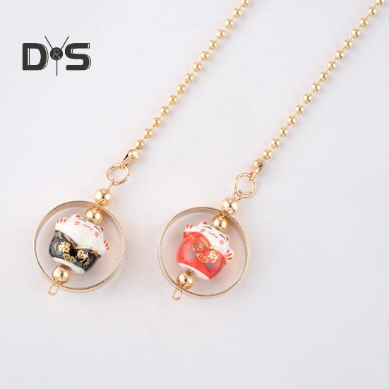 Подвеска для зеркала заднего вида, подвесные аксессуары для салона автомобиля, легко вешать, очаровательный внешний вид, подвесное украшение в виде счастливого кота