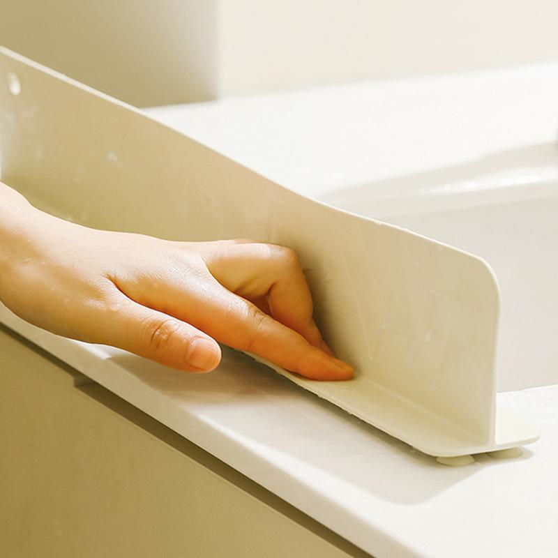 1 шт. Силиконовый брызговик для раковины с присоской, брызгозащитный барьер для кухонной раковины, водонепроницаемая доска-стопор для брызг