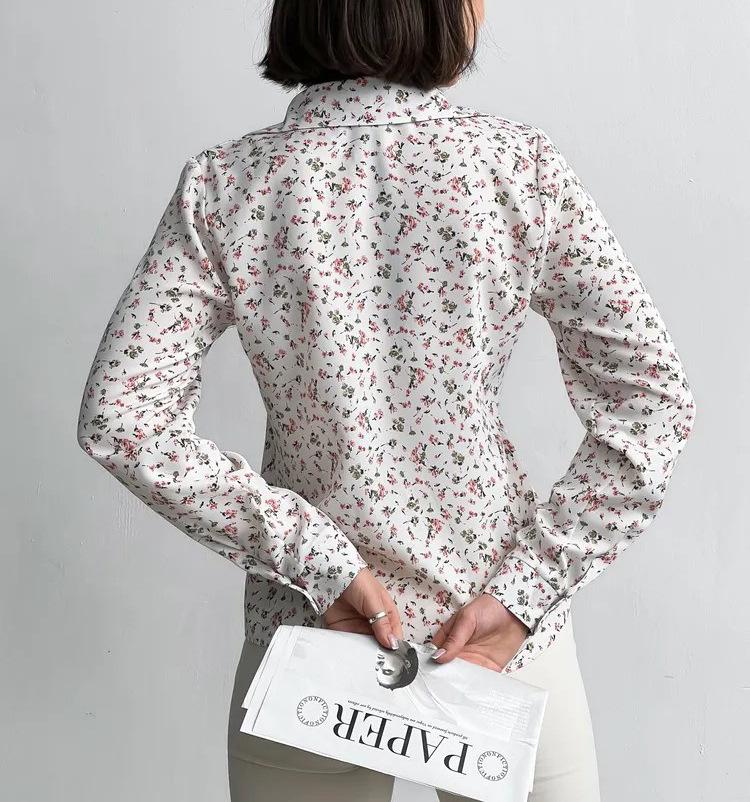 Европейско-американская приталенная рубашка с длинным рукавом: Элегантный и современный