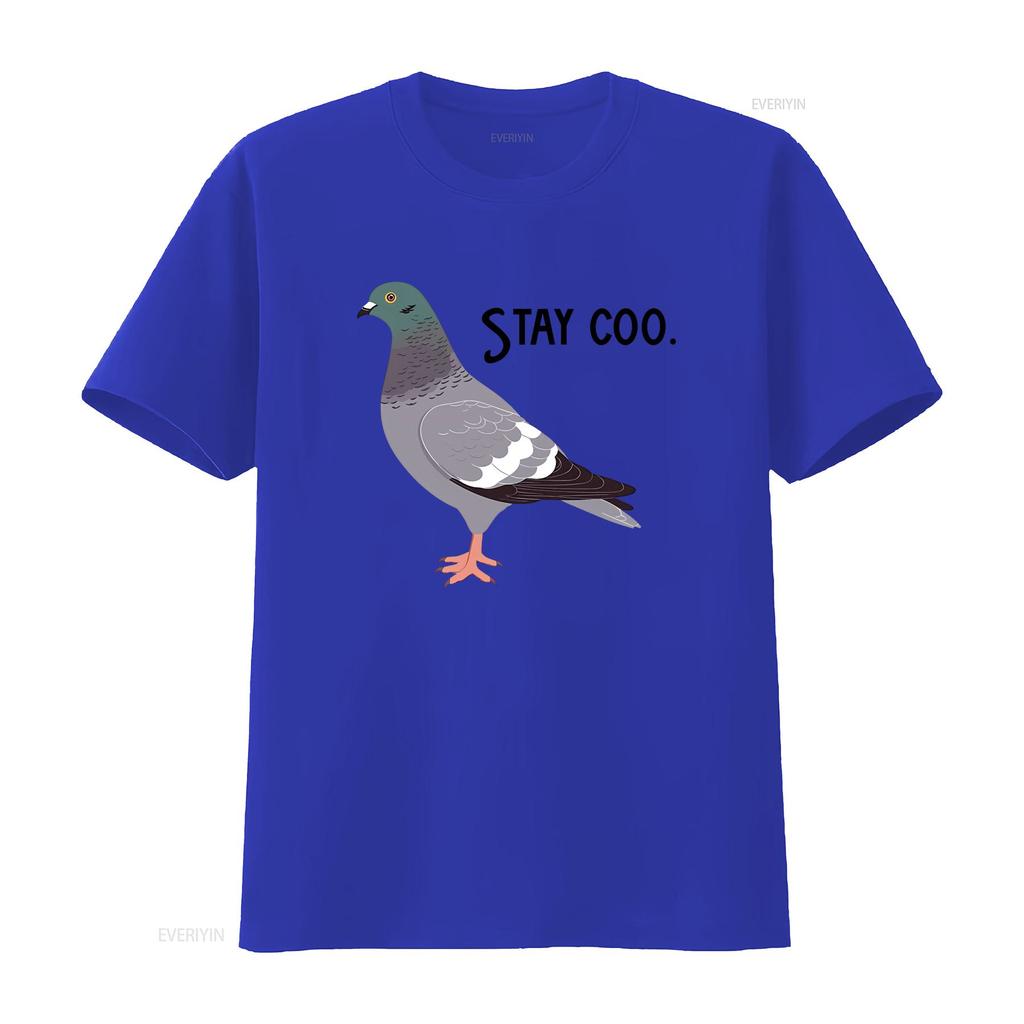 Stay Coo T Shirt Funny Pigeon Cute Bird Silly Meme Saying Cool Birding Motivate Sarcastic Slogan Comical Clothes vintage