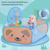 Folding Children's Ball Pit Tent with Basketball Hoop, Portable Playpen for Toddlers' Imaginative Play, Balls Not Included