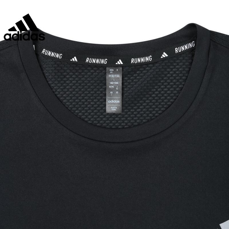 adidas Мужская футболка Own The Run Cooler, черные топы JF1473