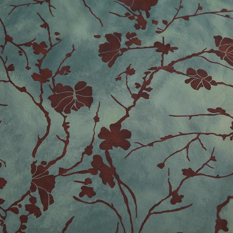 Винтажная длинная юбка, зеленая женская юбка с цветочным принтом Y2K, модная уличная гранж-мода, элегантная юбка до середины икры, корейская мода 2000-х годов