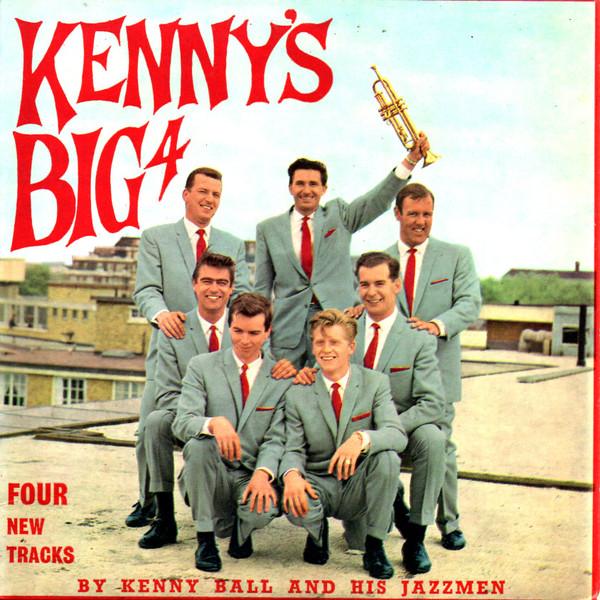 7-дюймовая пластинка KENNY BALL HIS JAZZMEN Kennys Big 4 NJE1080 Pye Jazz 1961 UK Jazz Б/у