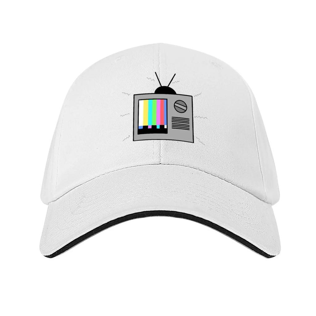 Retro broken TV Baseball Cap golf hat genuine fun hats Bobble Hat Hat Unisex Luxury Womens Golf Wear Unisexs