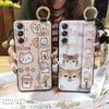Wrist Strap Fashion Design Phone Case For Samsung Galaxy M34 5G/SM-M346B Soft Case Phone Holder Back Cover Protective