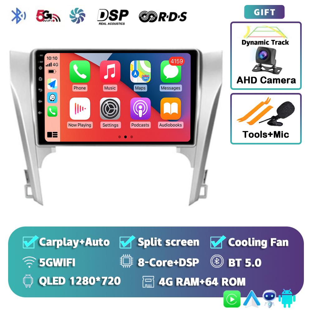 Android 14 Carplay Auto для Toyota Camry 7 XV 50 55 2011-2014 Автомобильный Радио Мультимедиа Видео Плеер Навигация Стерео GPS Нет 2din 4G
