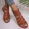 Fashion High Quality Ladies Shoes 2024 Summer New Women's High Top Sandals Non-slip and Wear-resistant Casual Large Size Roman Sandals