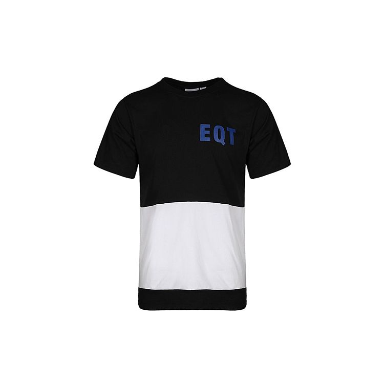 Adidas Originals EQT Colorblock Crew Neck T-Shirt Men Tops Black White DH5231