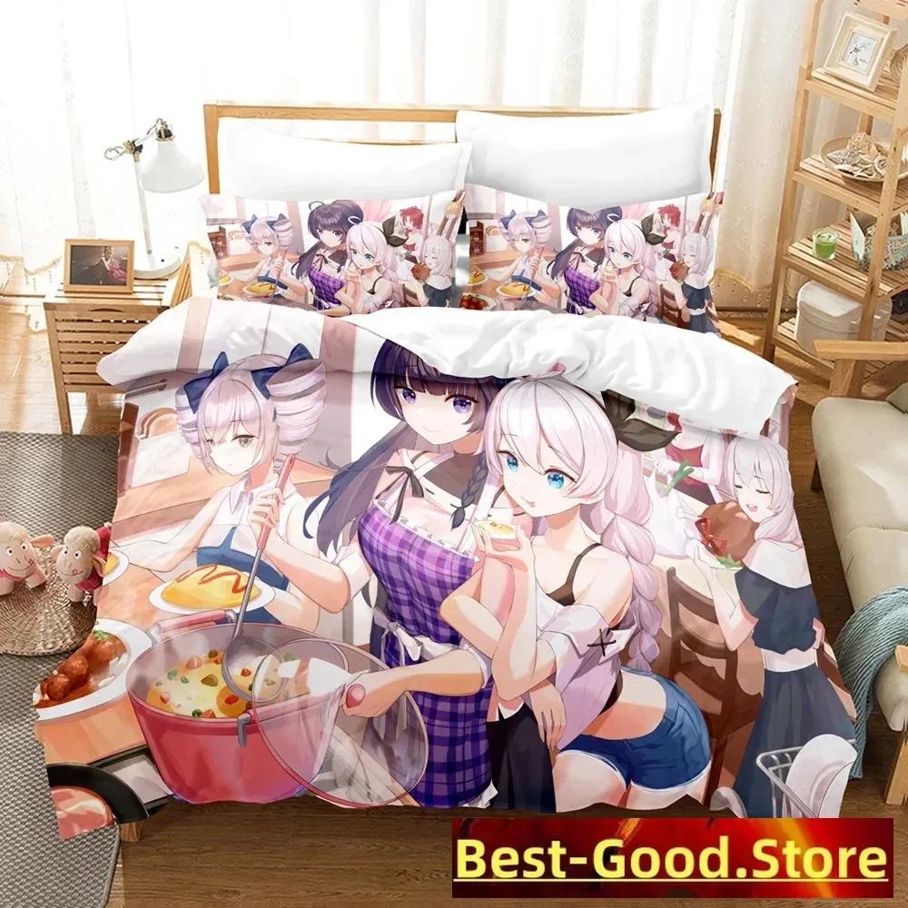 Постельное белье Honkai Impact 3 Односпальное Полуторное Двуспальное Queen King Размер Игровое Аниме Комплект постельного белья Взрослый Детская спальня Пододеяльник Комплекты 3D Печать 013