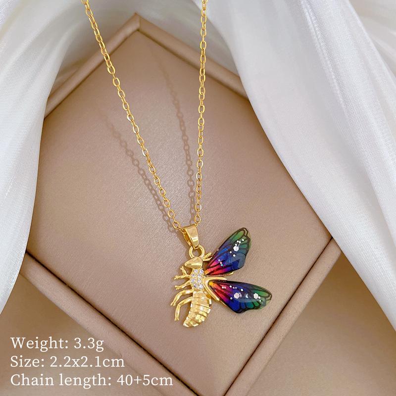 Подвеска-месяц из титановой стали: Элегантный дизайн микро-паве с полным бриллиантовым покрытием, сверкающий и стильный для женщин.