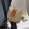 Ladies Fashion Bag Fashionable Beach Messenger Purse Woven Shoulder Handbag Woven Summer Straw Bag For Holiday Beach Shopping