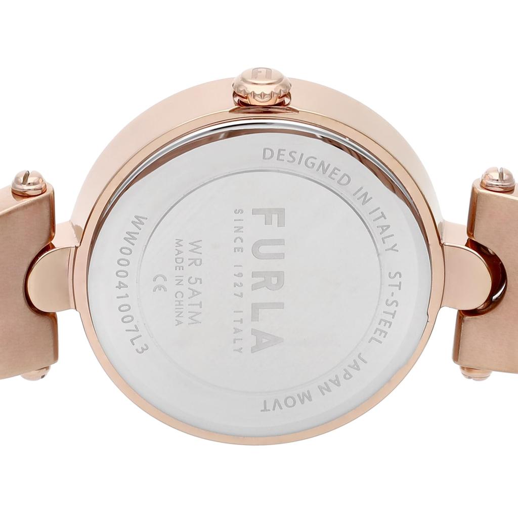 Часы с серебряным циферблатом из нержавеющей стали, кварцевые, 32 мм, часы WW00041007L3, розовое золото [Furla] ARCH-BAR женские [Товар]