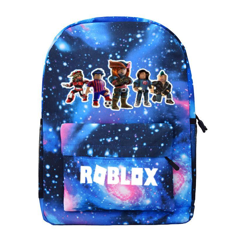 Roblox School Backpack Student Canvas Bag Boys Casual Outdoor Climbing Backpack