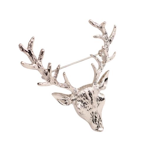 Брошь унисекс в форме рога в стиле ретро, ​​изысканная винтажная противоскользящая износостойкая брошь с воротником пальто, шляпа, шарф, украшение, булавка для одежды, украшения для одежды