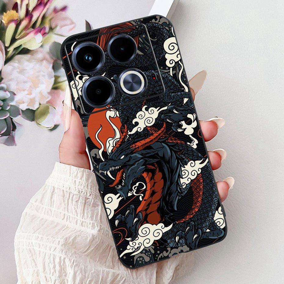 Модный Чехол с Рисунком Для Infinix Note 40 40Pro Pro+ Мягкий Силиконовый TPU Чехлы Для Телефона Для Infinix Note40 40 Pro Plus Чехлы Бамперы