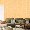 Polynesian Geometric Pattern Wallpaper Cream and Gold 50x1000