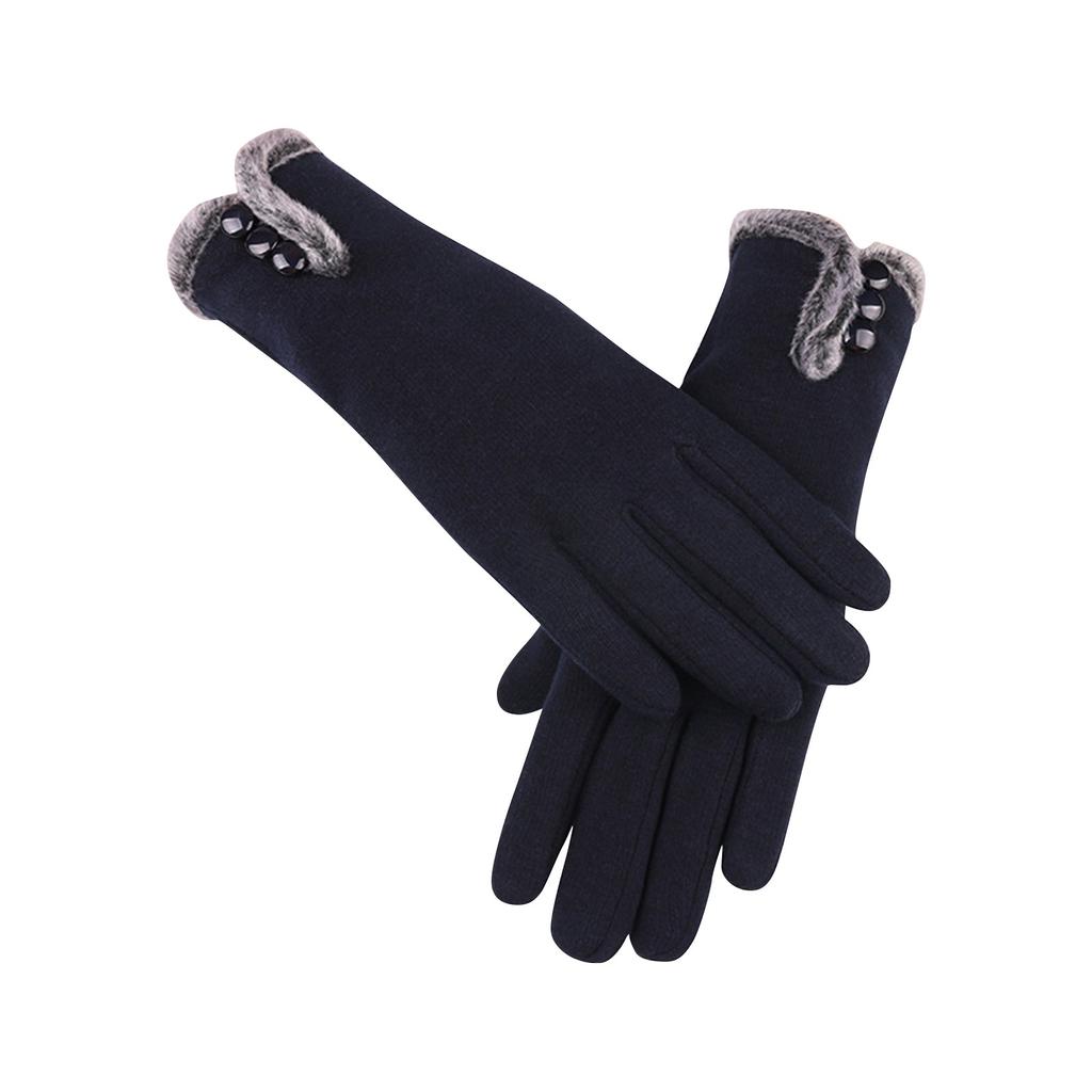 Женские теплые зимние перчатки без пухового экрана, толстые пуховые перчатки, защищающие от холода