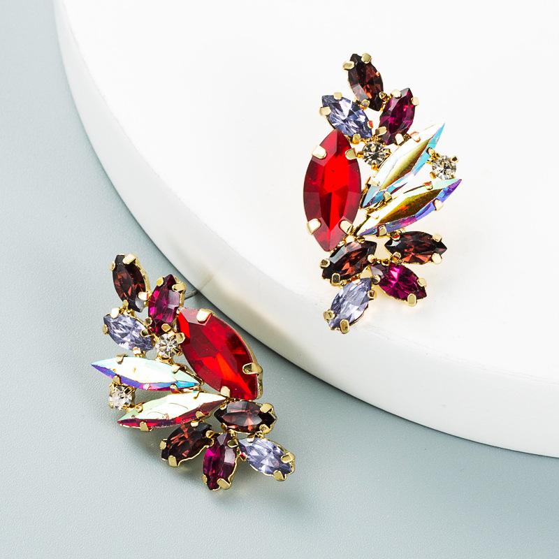 Женские простые серьги-капли из титанового стального сплава, серьги-подвески, акриловые красочные хрустальные геометрические украшения для ушей