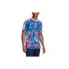 Originals Embroidered Logo Tie-Dye Sports Round Neck Short Sleeve T-Shirt Men Tops Pink Blue GN2104