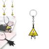 Gravity Falls Bill Alloy Jewelry With Geometric Design And Snake Chain For Cosplay And Gift Ideas