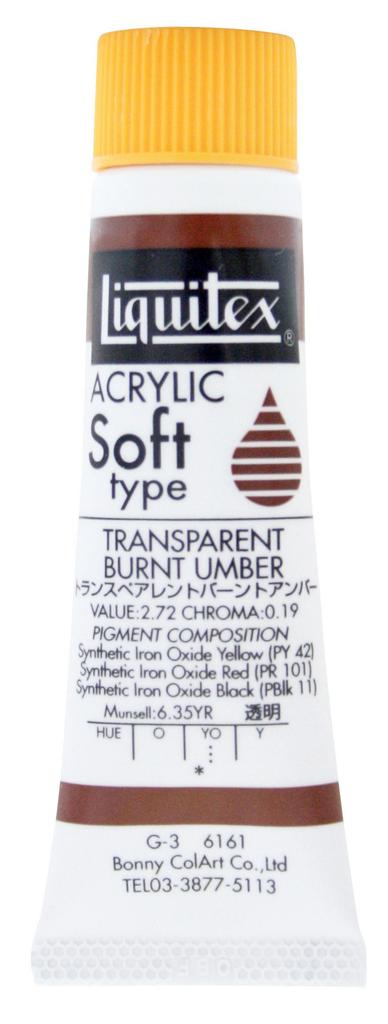 Акриловая краска Liquitex Liquitex Color Мягкий тип Прозрачная Обожжённая умбра 6161 20 мл (нет. 6)