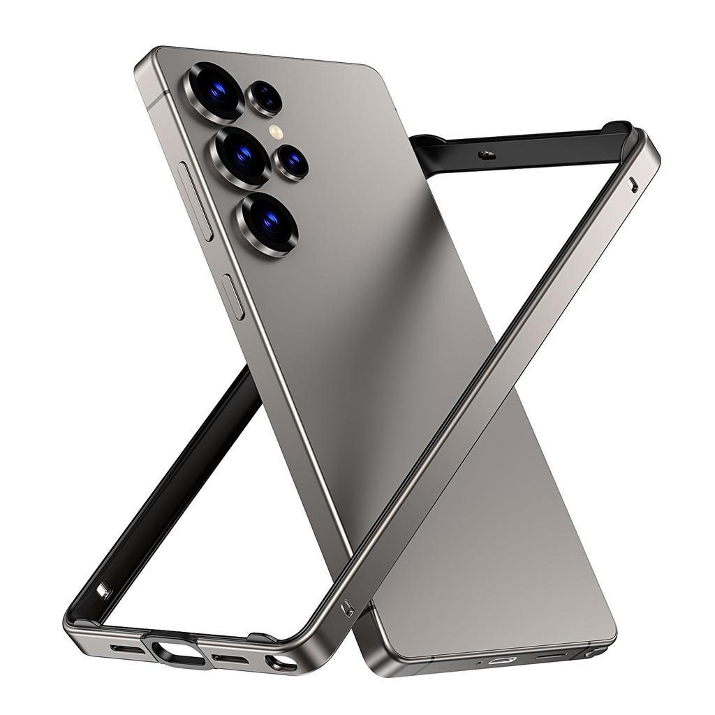 Металлический бампер Цвет Титановый Серый для Samsung Galaxy S26 Ultra S25 Plus S25Ultra S25 S24 S24Plus Защитная крышка Рамка для телефона Аксессуары