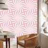 Hippie Wallpaper Background Coral and White for Living Room and Bedroom 50x1000