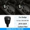 For Dodge Ram 1500 TRX 2019-2024 Real Dry Carbon Fiber Center Console Storage Box Panel Cover Trim Car Modification Accessories