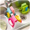 Double Sink Caddy Saddle Style Kitchen Organizer Storage Sponge Holder Rack Tool Random Color