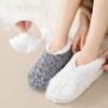 Пушистые Толстые Термоноски Плюшевые Носки-тапочки для сна Простые Зимние Теплые Носки Женские