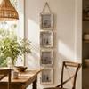 Linked Photo Holder Wall Art Picture Frame 6-Inch Vertical Photo Wall  Bedroom