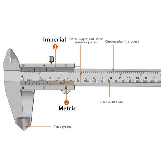 Мини-портативный высокоточный штангенциркуль из углеродистой стали 150/200/300 мм, линейка с нониусом