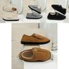Indoor Men Women Warm Plush Cotton Slippers With Nonslip Tpr Sole For Home Comfort