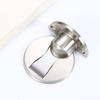 Magnetic Door Stopper Brushed Satin Nickel Floor Metal  Invisible  Adhesive Door Holder