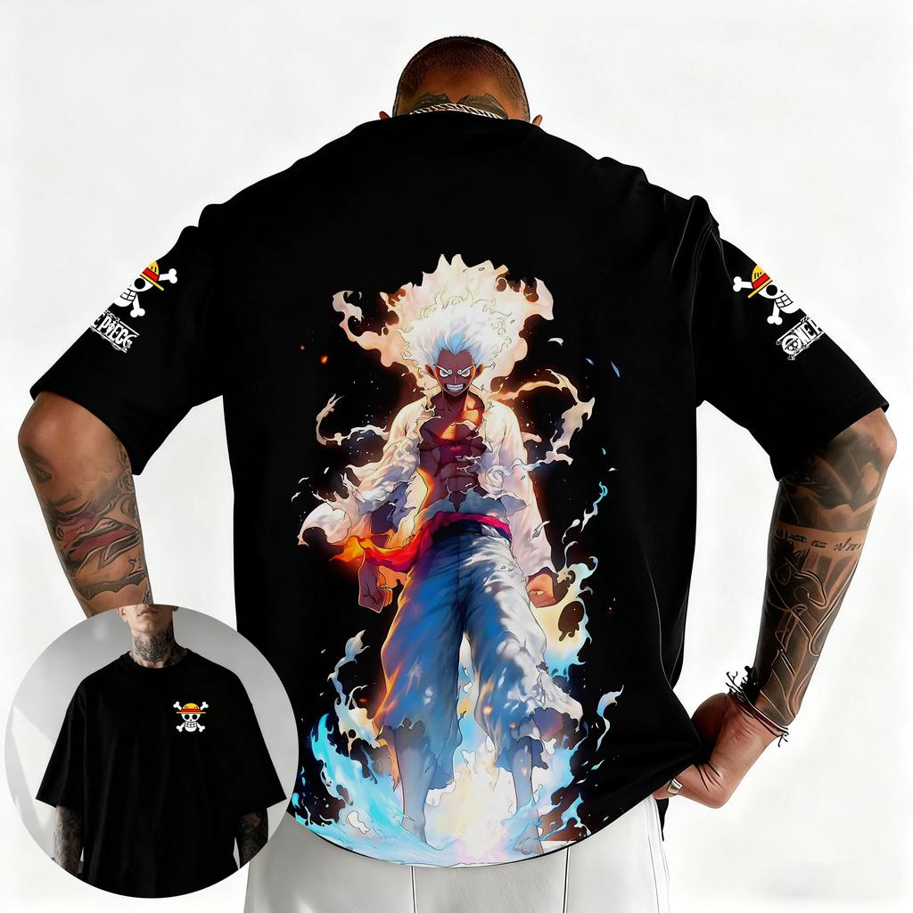 One Piece Japanese Anime Printed Unisexs TShirt Roronoa Zoro Boy Childrens Harajuku Short Sleeve Kids Luffy Tshirt Clothing