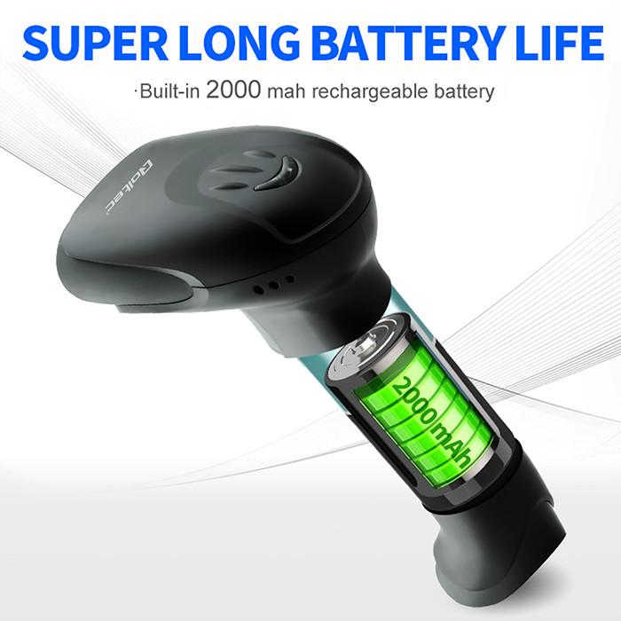 Qoltec 1D Barcode Scanner | CCD Matrix | USB | White