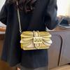 2025 Luxury Handmade Pearl Rivet Butterfly Wing Crossbody Shoulder Bag New Fashion Women Designer Handbag Retro Chain Square Bag