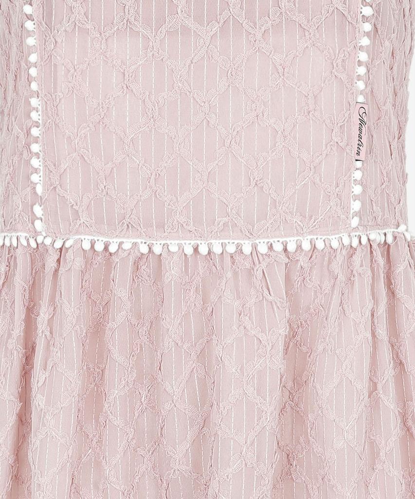 NEWALRIN Платье без рукавов с оборками и кружевом(3Colors)