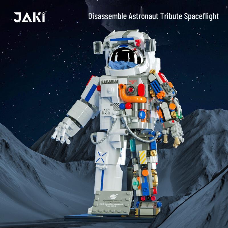 Jiaqi Dawn Solar Space Station Rocket Building Block Model Gift for Adults