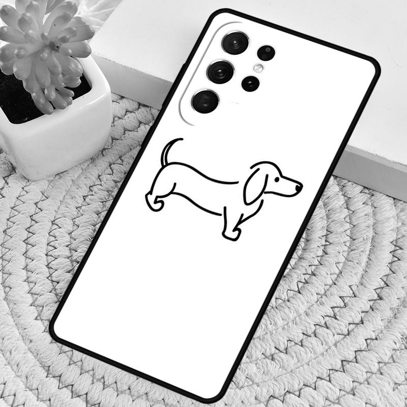 Чехол для телефона с рисунком таксы-сосиски для Samsung Galaxy note 10 pro S26 Ultra S23 S24 FE S25 S21 S22 PLUS ударопрочный